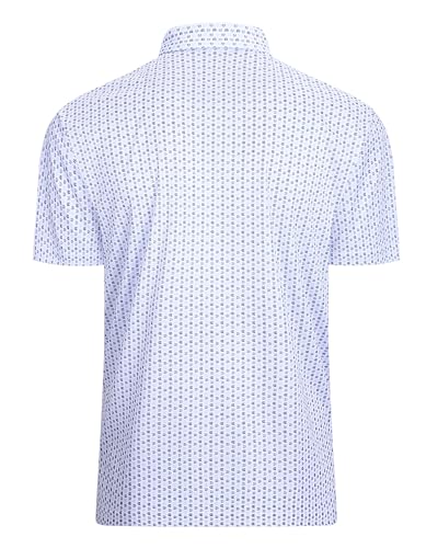 Image of Damipow Premium Golf Shirts for Men Dry Fit Performance Polo Short Sleeve Collared Shirt