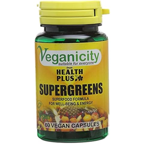 Veganicity SuperGreens 500mg : Superfood General Health & Well-Being Supplement : 60 Vcapsules Cover