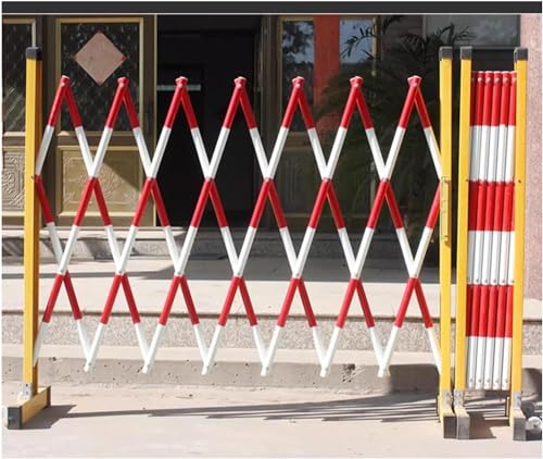 Barricada de metal expandible, barrera móvil retráctil para control de tráfico y seguridad en parques infantiles y parques