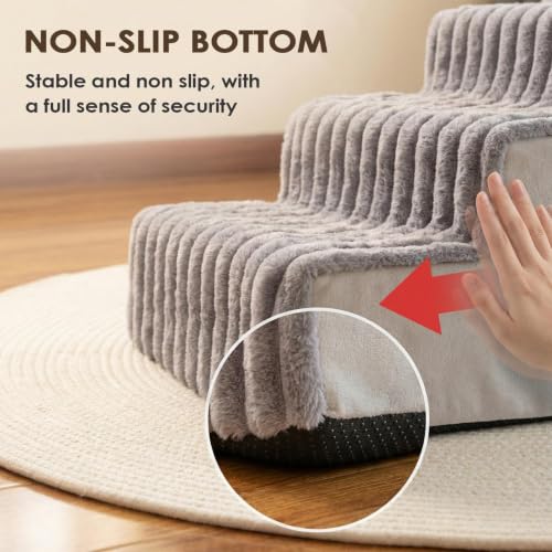 Cama equilibrada para perros con escaleras para usar en balcón, terraza o jardín de casa 6
