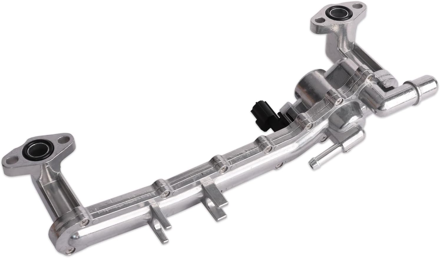 MITZONE Aluminum Coolant Water Heater Pipe Manifold Tube Compatible with 2010-2022 Land Rover Range Rover Sport 2010-2023 Jaguar F-Type XJR XJR575 XJ XFR-S XFR XF 5.0L V8