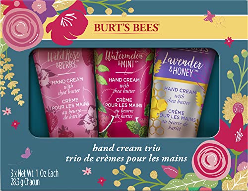 Burt's Bees Gifts, 3 Moisturizing Hand Creams with Shea Butter, H...