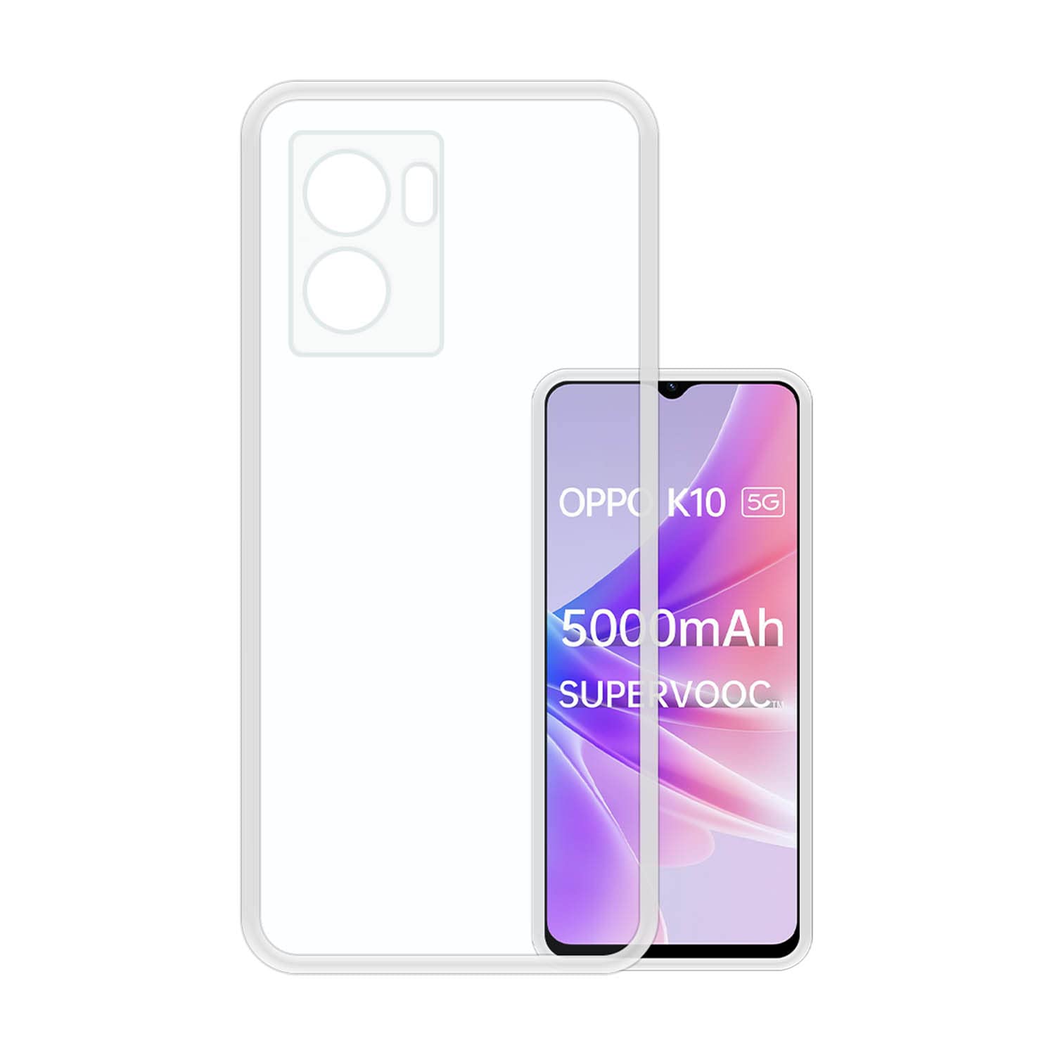 VIDO Transparent Back Case Cover for Oppo K10 5G (Soft & Flexible & Camera Protection Back Case) (B0BDGDXYLB) Amazon Price History, Amazon Price Tracker