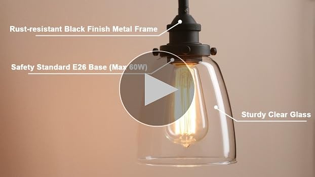 Pathson Retro Pendant Lighting, Industrial Small Hanging