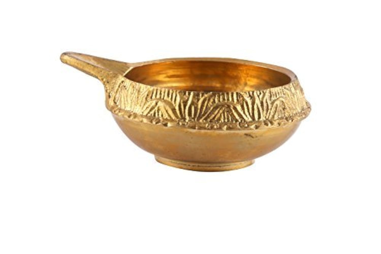 Aatm Brass Diya Set of 2 | Traditional Kuber Oil Lamps | Decorative Deepak for Diwali, Mandir, Festivals & Gifting | 2.1-Inch Brass Metal Diyas for Home & Temple Décor