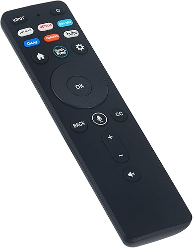 XRT260 Reemplazo de control remoto de voz inteligente para Vizio TV V505-J01 M50Q7-J01 V555-J01 M55Q7-J01 M65Q7-J01 P65Q9-J01 M75Q6-J03 con 6