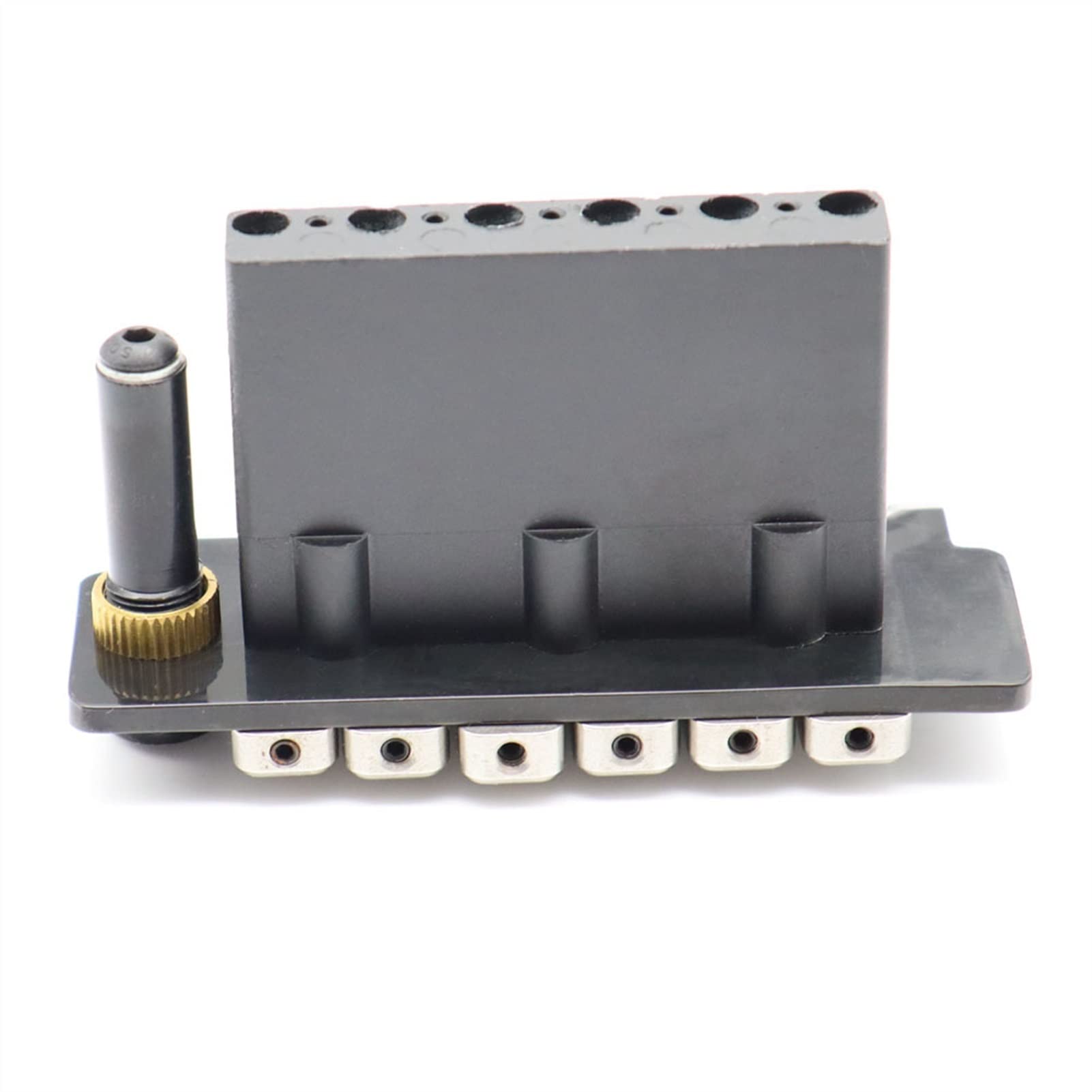 FLFL Puente Tremolo De 1set con Monturas De Acero Inoxidable con Bloque De Zinc para Stratocaster S T Guitarra Electrica Sistema Puente Guitarra (Color : 1set Black)