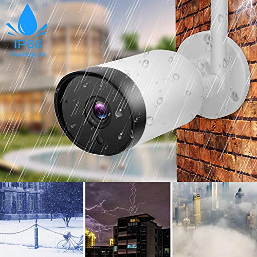 Draaibare 1080P IP-intercomcamera, waterdichte wifi PIR-webcam voor buiten, met ingebouwde luidspreker en microfoon… - Image 5