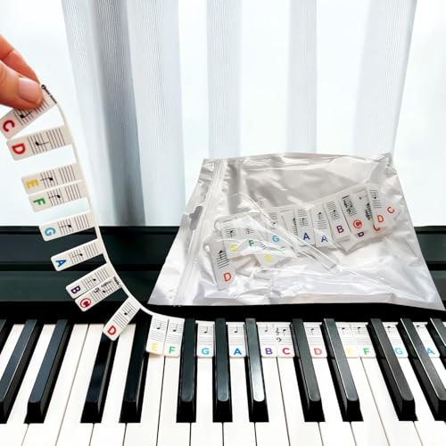 Guide for Beginners: Silicone Piano Keyboard Note Labels...