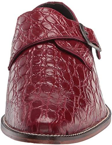 Stacy Adams mens Gavino Plain Toe Monk Strap,RED,8 M US | Image 1
