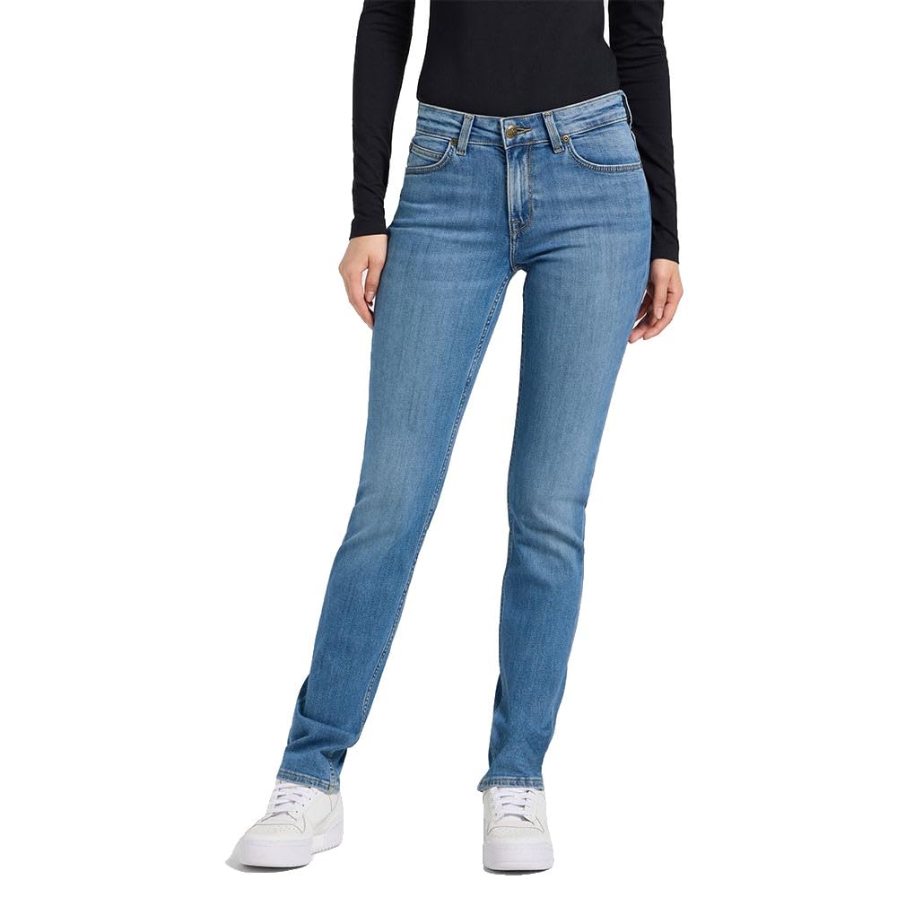 Lee Jeans Da Donna Marion, Classic Straight Fit, Straight Leg, Cyber Blue, 33W X 33L-image