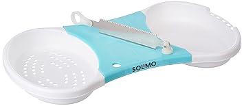 Amazon Brand - Solimo Plastic Cut and Wash Vegetable Cutter (Silver, 45 cm)