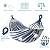 MOSFiATA Hammocks Portable Camping Hammock Upgraded 550lb Comfortable Fabric Hammock with Two Anti Roll Balance Beam and Sturdy Metal Knot Tree Straps for Camping, Patio, Backyard, Outdoor(Blue White)