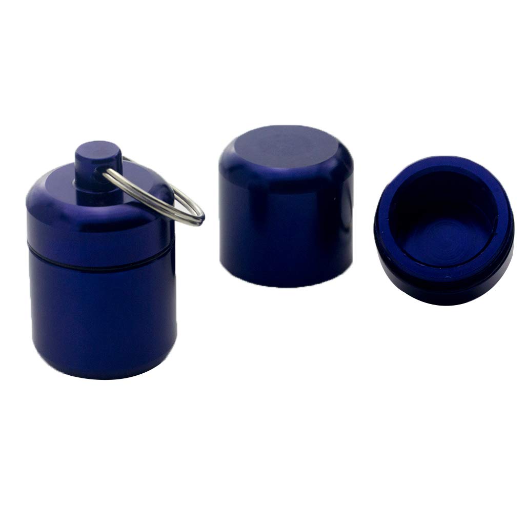 Aluminum Case Keychain Earplug Storage Box Small Portable Container Bottle For Outdoor