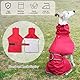 Geyecete Windhund Leicht Hundejacke Regenjacke, Hunderegenmantel Wasserdicht Verstellbar Windhundejacke Whippets Reflektierend Mantel Poncho fur Greyhounds, Lurcher und Whippets-Rot-M