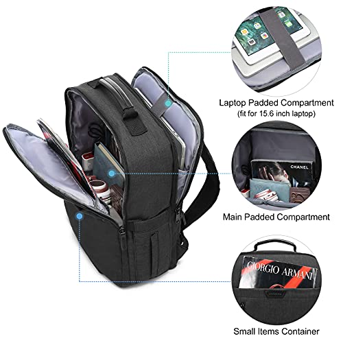 LOVEVOOK-Laptop-Backpack-for-Women-Men-156-InchTravel-Backpack-for-Women-FashionBackpack-Purse-Laptop-Bag-Work-Bag-BookbagsNurse-Teacher-College-School-BackpackBack-Pack-with-USB-PortBlack