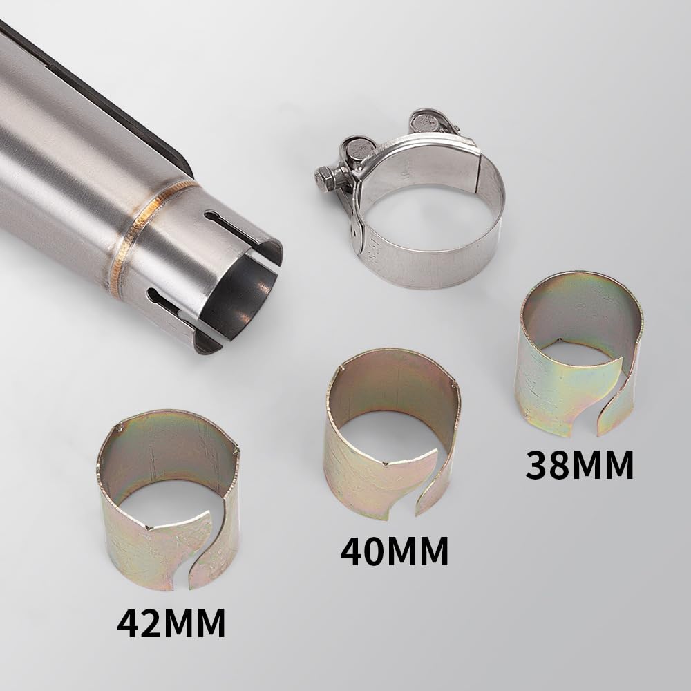 専用汎用サイレンサー100φ✕45mm エキパイ差し込み口の内径63φカール Amazon.co.jp: マフラーサイレンサー 28-45mm アダプター 51mm
