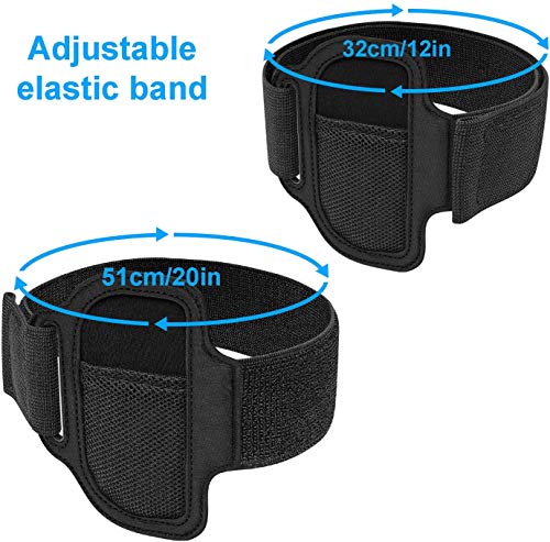 Image of Careflection Ring-Con Grips and Leg Fixing Strap for Nintendo Switch Game, Non-Slip Grips Adjustable Leg Fixing Strap Set Kit for Switch Joy-Con Fit Adventure Game. NOT Include Ring-Con (Red and Blue)