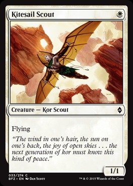 Magic The Gathering - Kitesail Scout (033/274) - Battle for Zendikar