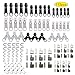 Anyasen 112 pièces réparation Zipper Remplacement de Fermeture à Glissière Kit de Remplacement Fermeture à glissière Reparation Fermeture Eclair Remplacement Zip Remplacement de Fermeture Éclair