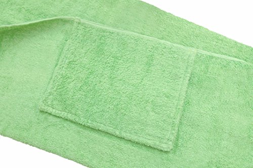 Pool Side 1000-Gram Chaise Cover, Pool Lounge Chair Cover, Lawn Chair Cover, Patio Chair Cover with 10-Inch Slip-on Back and Side Pocket Pool Paradise Green