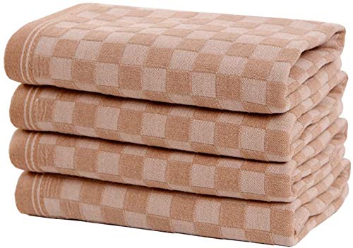 LumeCube Toalla de baño 4 PCS Toallas de Tela de Cara de algodón Natural para Mujer Embarazada Baño Baño Toallas hipoalergénicas Toallas de Mano 34 x 74cm Juegos de Toallas