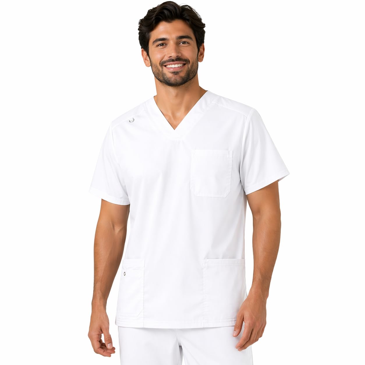 B-well Marco Tunique Homme Manches Courtes Blouse Medicale Homme Manche Courte et col en V