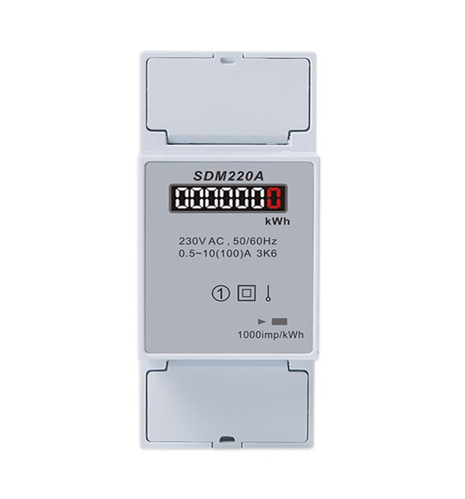 PXQCHAVLN Energy Meter SDM220A Single Phase 220/230V 2P Power Watt Direct Connection 100A