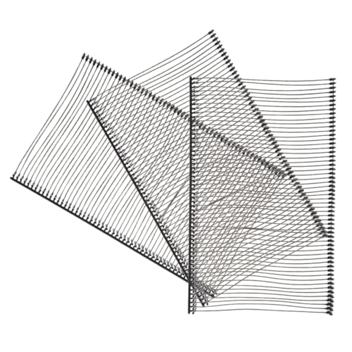 VILLCASE Clothes Tag Supplies 3 Pack of Plastic Barbs 50mm Black Easy to Use for Clothing Tags Tags and Bookmarks