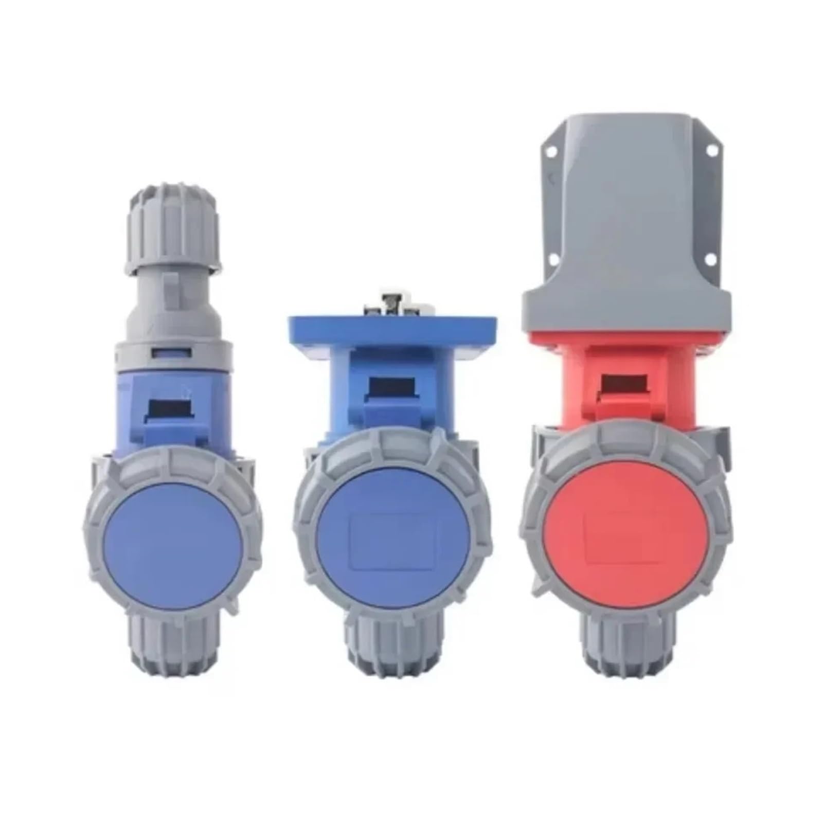 Spina industriale IP67 e presa CEE Connettore elettrico maschio femmina 3PIN 4PIN 5PIN 16A/32A for montaggio a parete(GRAY,16A)