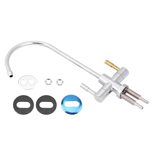Grifo de fregadero de doble agujero, filtro de agua potable, 2 manijas para fregadero de cocina, ósmosis inversa cromada