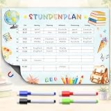 Stundenplan Abwischbar, Stundenplan Magnetisch Mit 4 Abwischbaren Stiften, Einschulung Geschenk Jungen, Schulanfang Geschenk, Schultüte Füllung Inhalt Schultüte Jungen Mädchen