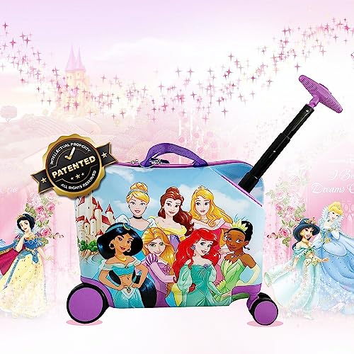 Disney Princess Ride on Suitcase for Kid Trolley