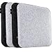 ORADOMO | Cojín de fieltro – Cómodo juego de 4 cojines de fieltro rectangulares 35 x 35 cm para girar, lavable para silla, banco, taburete en casa y jardín, color gris oscuro