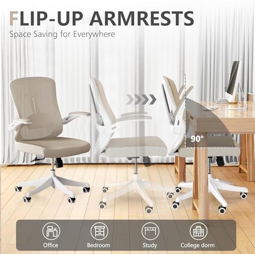 Image of Ergonomic Office Desk Chair High Back Mesh Computer Chair Adjustable Chair