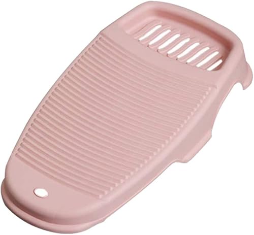 Miniatura 7 de Cabilock - Tabla de lavar de plástico antideslizante para lavar a mano ropa sucia tabla de lavado para el hogar rosa
