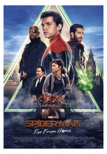 Spider Man Far from Home Movie Poster Limited Wall Art Print Photo Zendaya, Tom Holland Jake Gyllenhaal Sizes 8x10 11x17 16x20 22x28 24x36 27x40#3 (16x20 inches)