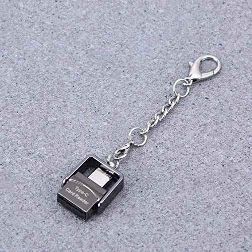 Leitor de cartão de celular Hemobllo Metal Tipo-C OTG Leitor de cartão de alta compatibilidade (Pret