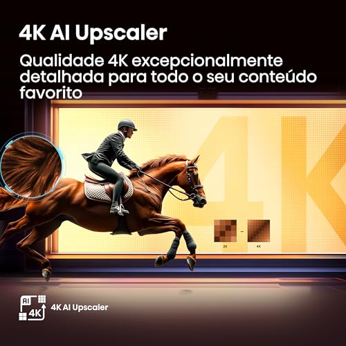 Hisense Smart TV UHD 4K DLED 58″ Polegadas 58A6NV com HDR10 Dolby Vision Game Mode Controle por Voz Alexa Built-In AirPlay