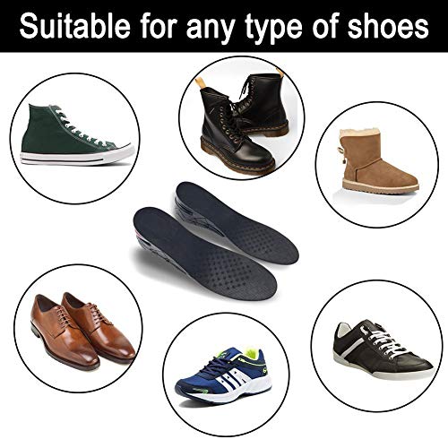 Elevator Shoe Inserts for Men & Women, Adjustable Height Insoles
