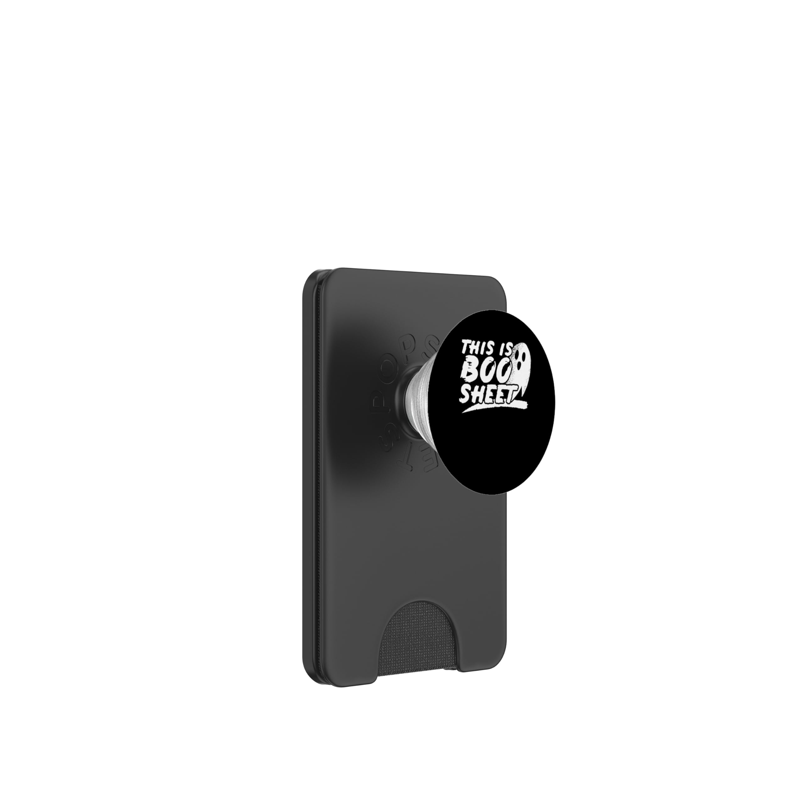 This is boo sheet - Halloween Ghost PopSockets PopWallet for MagSafe, Black