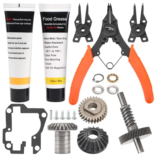 Worm Gear Kit 9706529, 9709511, 9703337, 9709231 Compatible With Whirlpool/KitchenAid 5QT & 6QT...