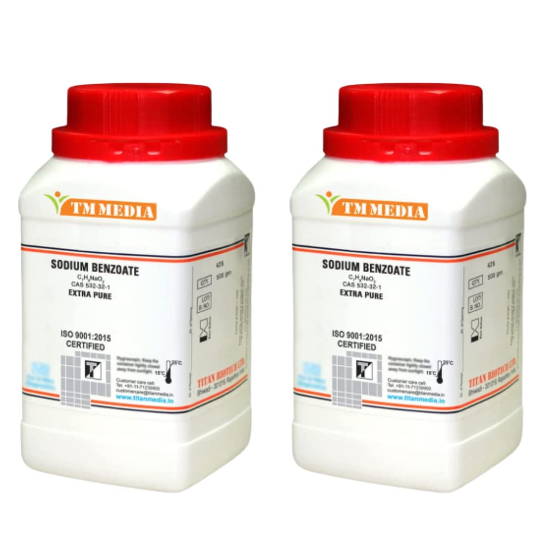 TM Media SODIUM BENZOATE, EXTRA PURE (Pack of 2) | Used as a pharmaceutical reference standard for the determination of the formulationes analyte in raw material, food, cosmetics etc (B0BHWB9W7Q) Amazon Price History, Amazon Price Tracker