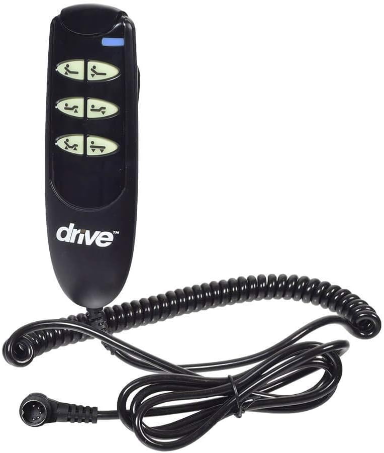 Drive OEM Pendant Hand Remote Control (15030HC-G) for The Drive Medical Delta Ultra-Light 1000 Semi-Electric Hospital Bed, 6-Button 5-Pin
