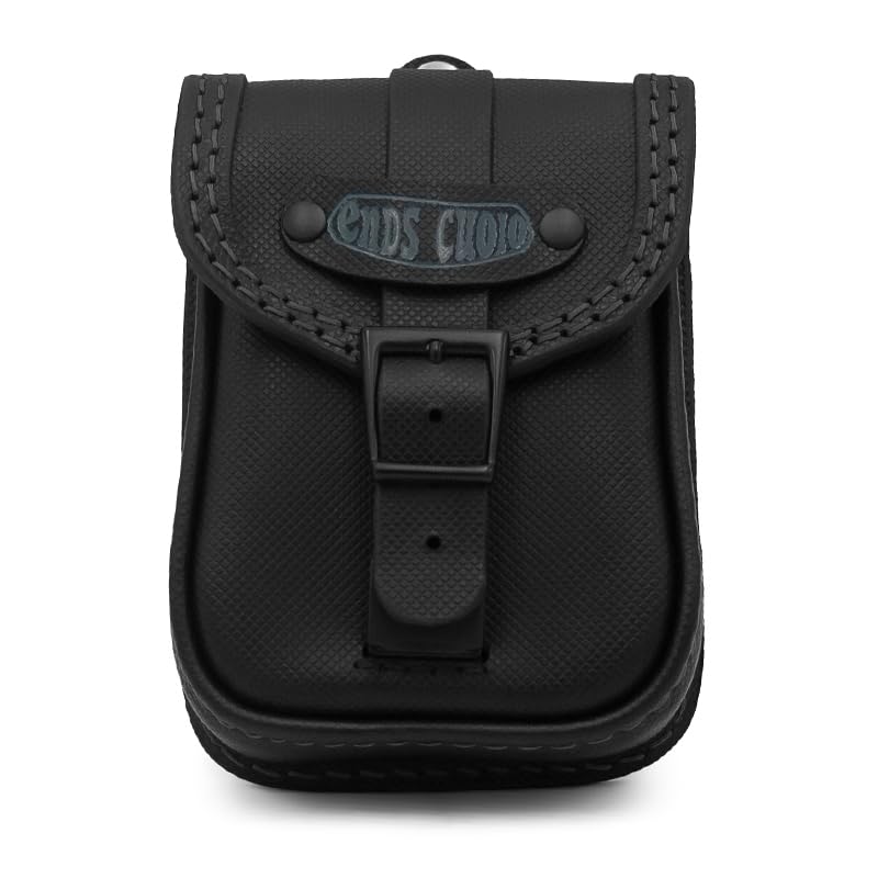 ends cuoio Leather Motorcycle Bag Compatible with Harley Davidson Nightster RH975 2022-2025 - Handmade Tuscan Leather Tank Bag with Velcro Closure and Belt Loop