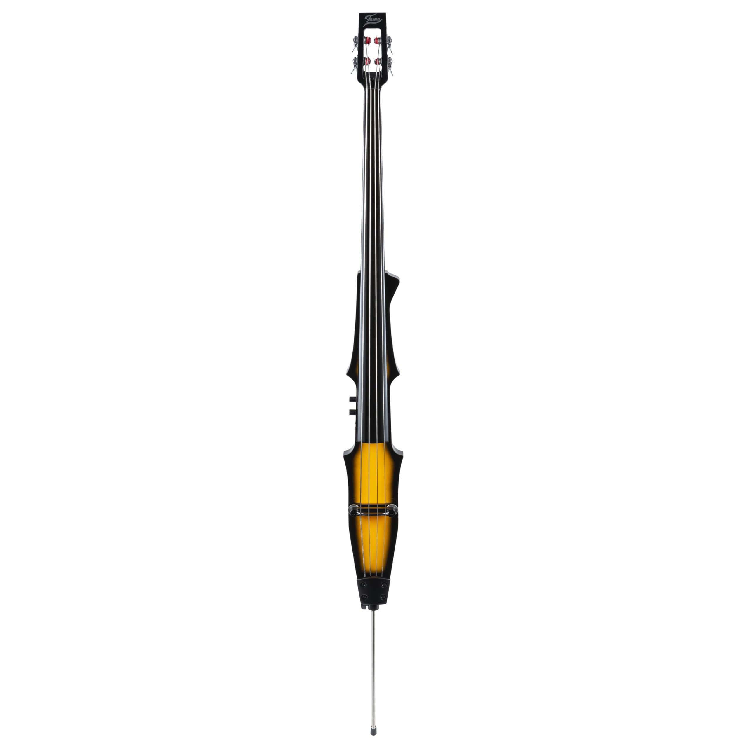 Fame UB-1 Elektrischer Kontrabass Sunburst, Transportabler 3/4 Größe Bass, mit Piezo Tonabnehmer, inklusive Gig Tasche