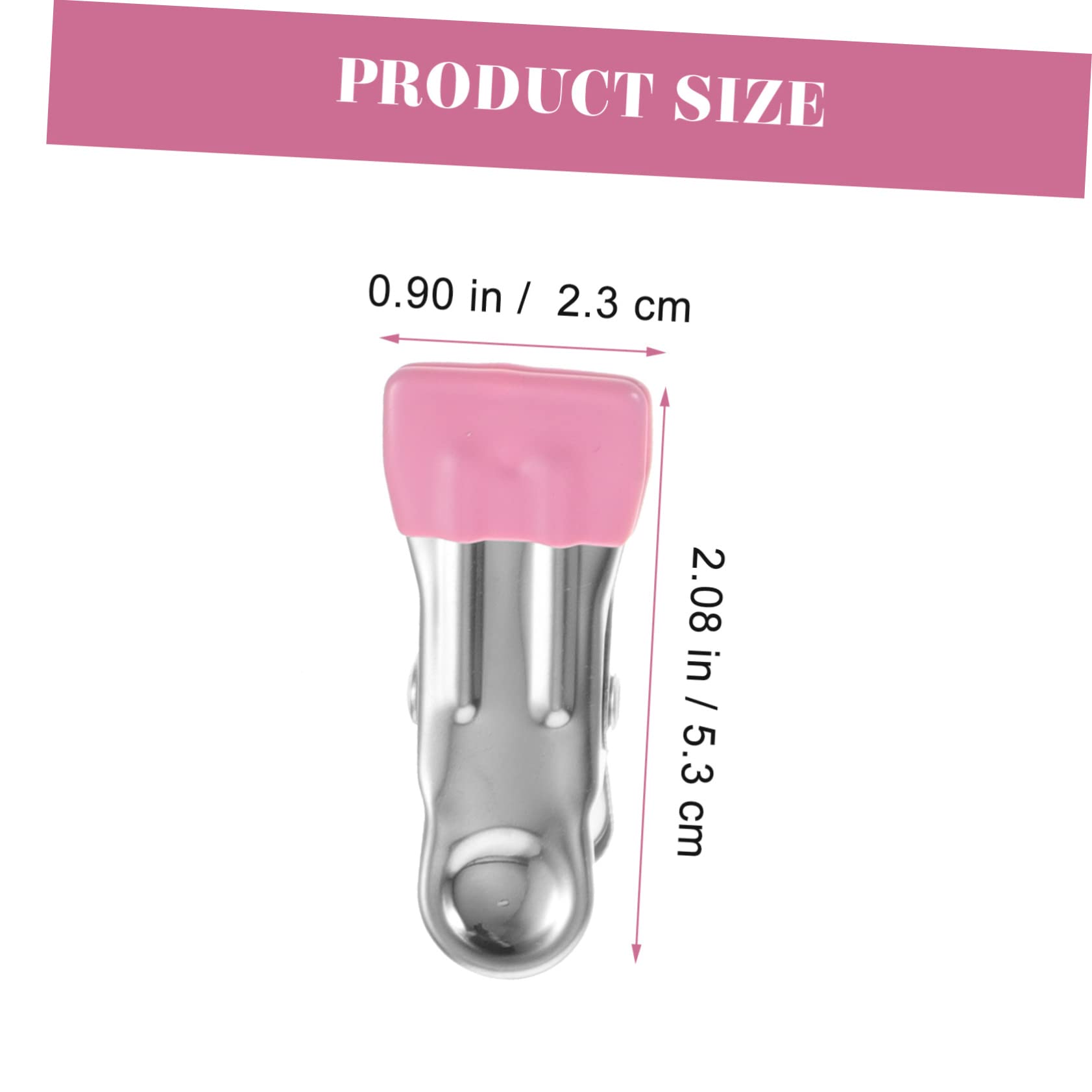 EXCEART 4 Set Fermagli Per Cucire Molletta Per Il Bucato Fermagli Per Calze in Metallo Costura Morsetti Per Sacchetti Di Trucioli Mollette Kit Da Cucito Acciaio Inossidabile Di Legno