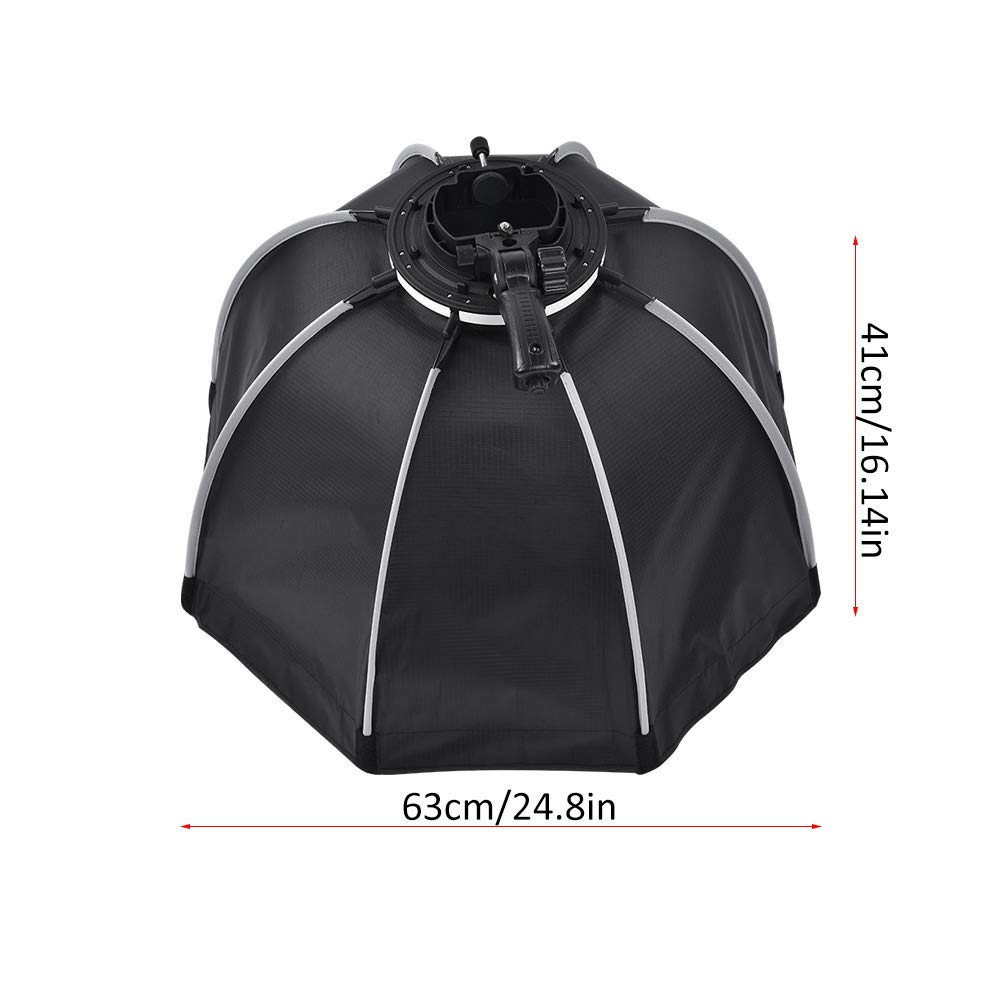 Nikou Softbox 65 cm pieghevole ottagonale diffusore flash portatile per Speedlite
