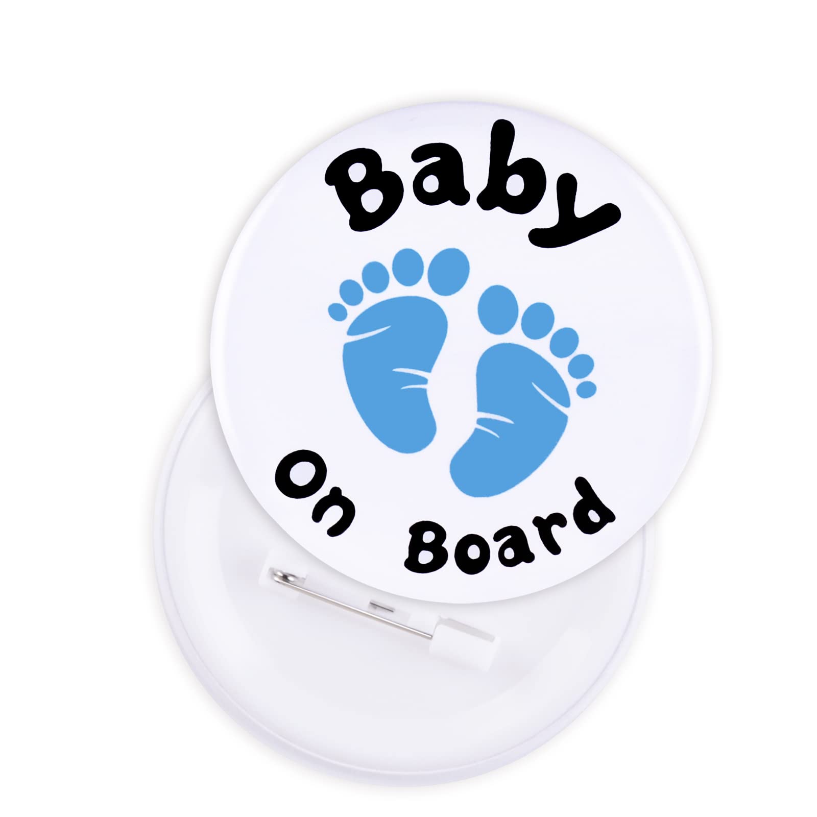 GEBETTER Baby On Board Pin Badge Blue Baby Boy Badge Mum To Be Pregnancy Badge Baby Shower Accessories for Mum F3656367