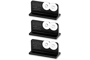 Rada Cutlery Quick Edge Knife Sharpener - USA-Made Stainless Steel Wheels (3-Pack)